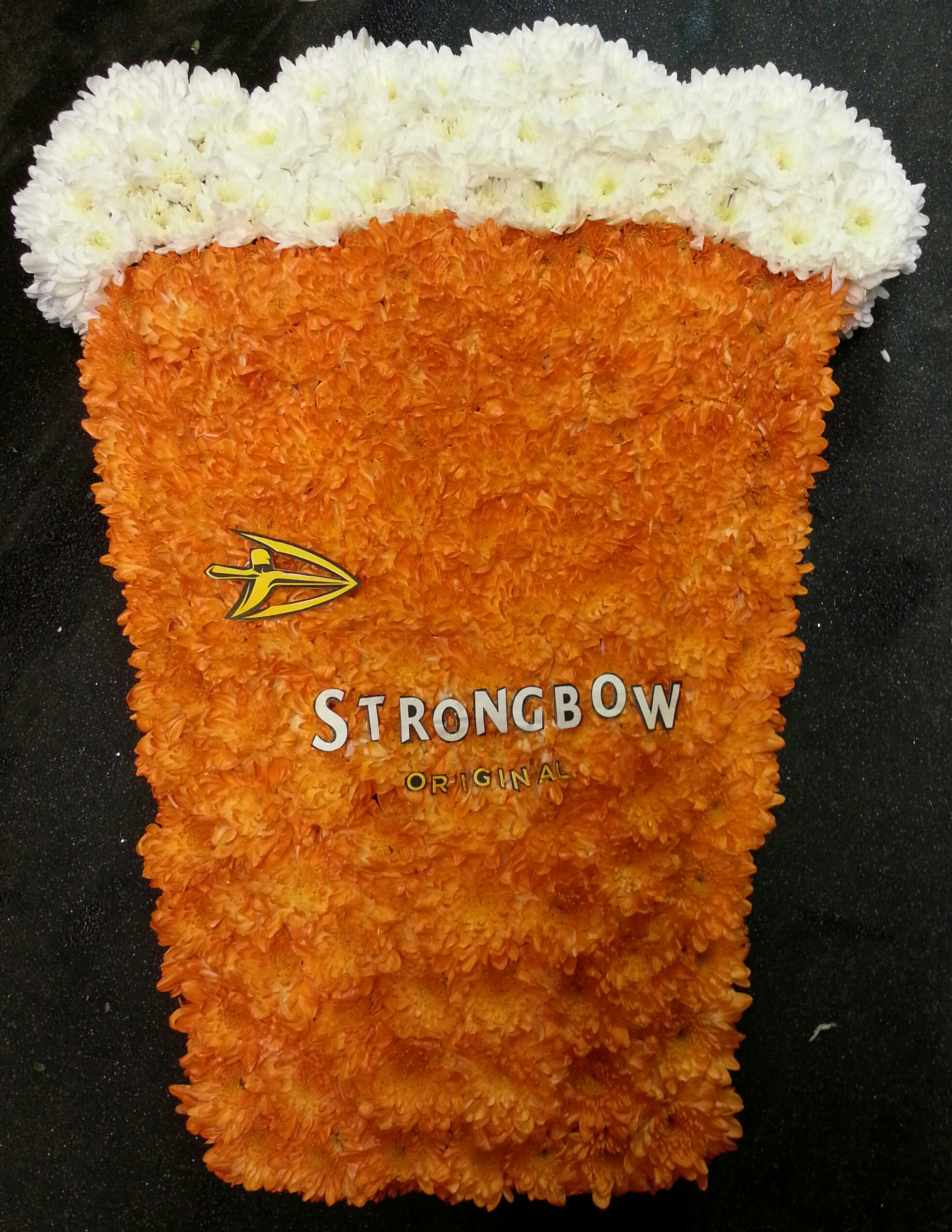 Eileen Jenkins pint glass strongbow cider