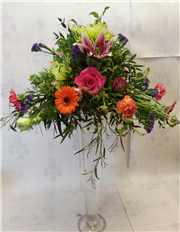 vibrant table centres