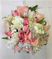 artificial vintage bridal bouquet