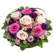 pink and purple posy