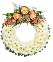 based foliage edge wreath