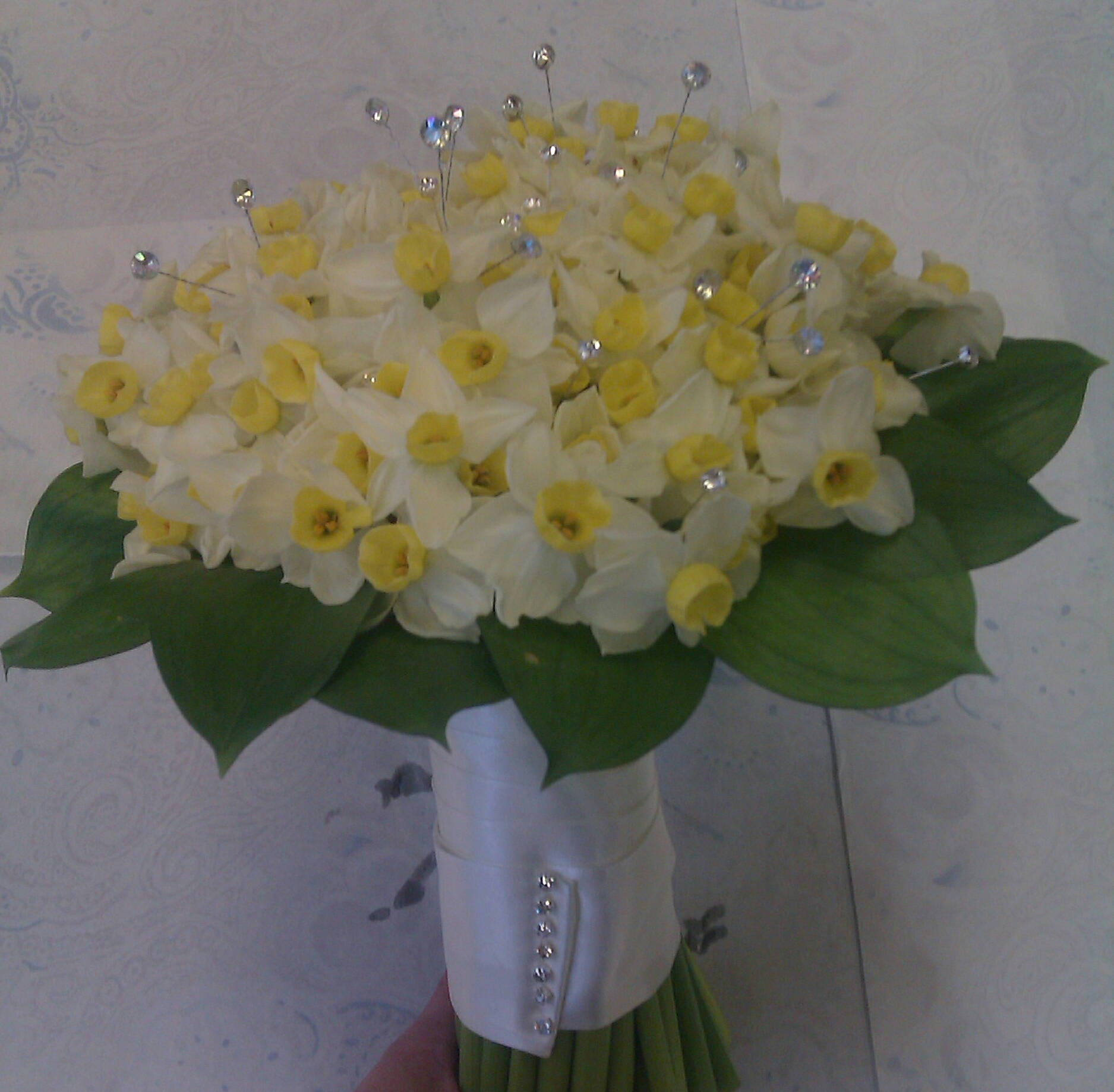 Eileen Jenkins scented narcissi bridal bouquet