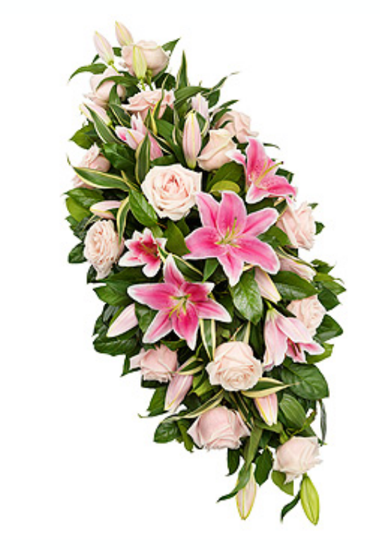 Eileen Jenkins lily and rose double ended spray