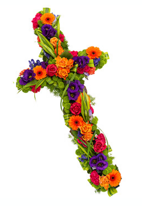 Eileen Jenkins vibrant cross