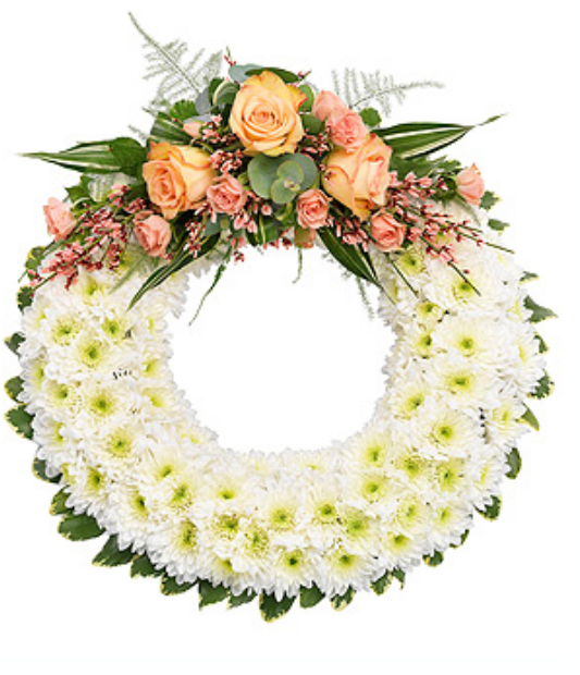 Eileen Jenkins based foliage edge wreath